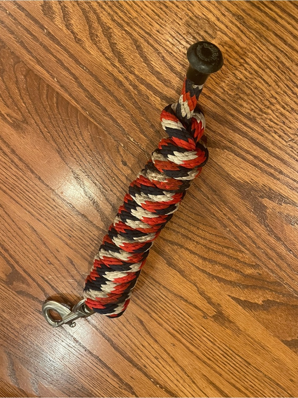 Red and Navy Lead Rope